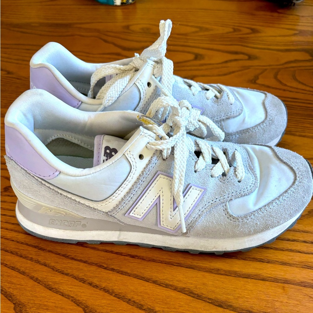 New balance 574 pastel blue size 6